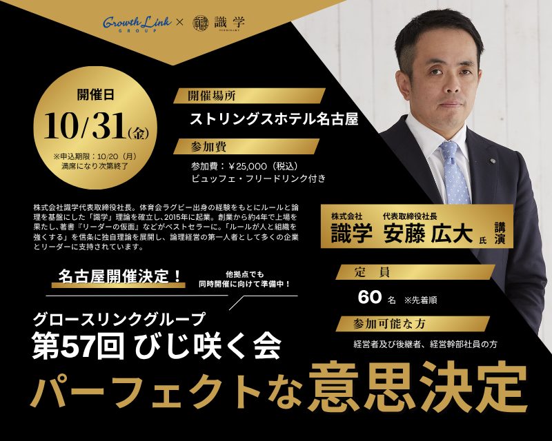 第57回びじ咲く会 パーフェクトな意思決定 2025年10月31日(金)