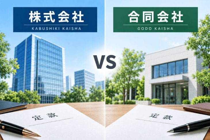 画像:株式会社と合同会社の違い