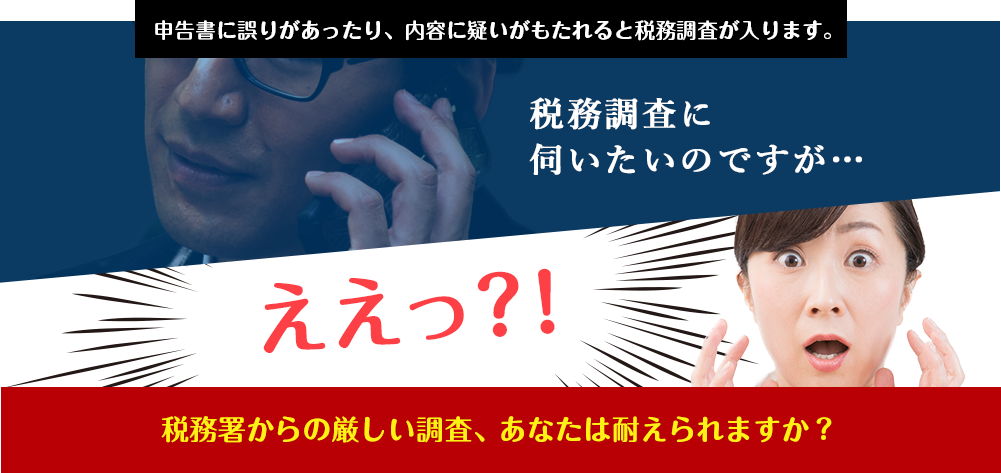 申告書に誤りがあると税務調査が入ります。