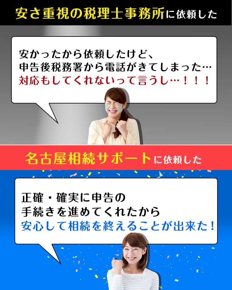 名古屋サポートと他社の比較
